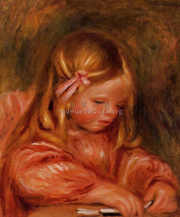 Claude Renoir Playing with Dominos - 皮埃尔·奥古斯特·雷诺阿